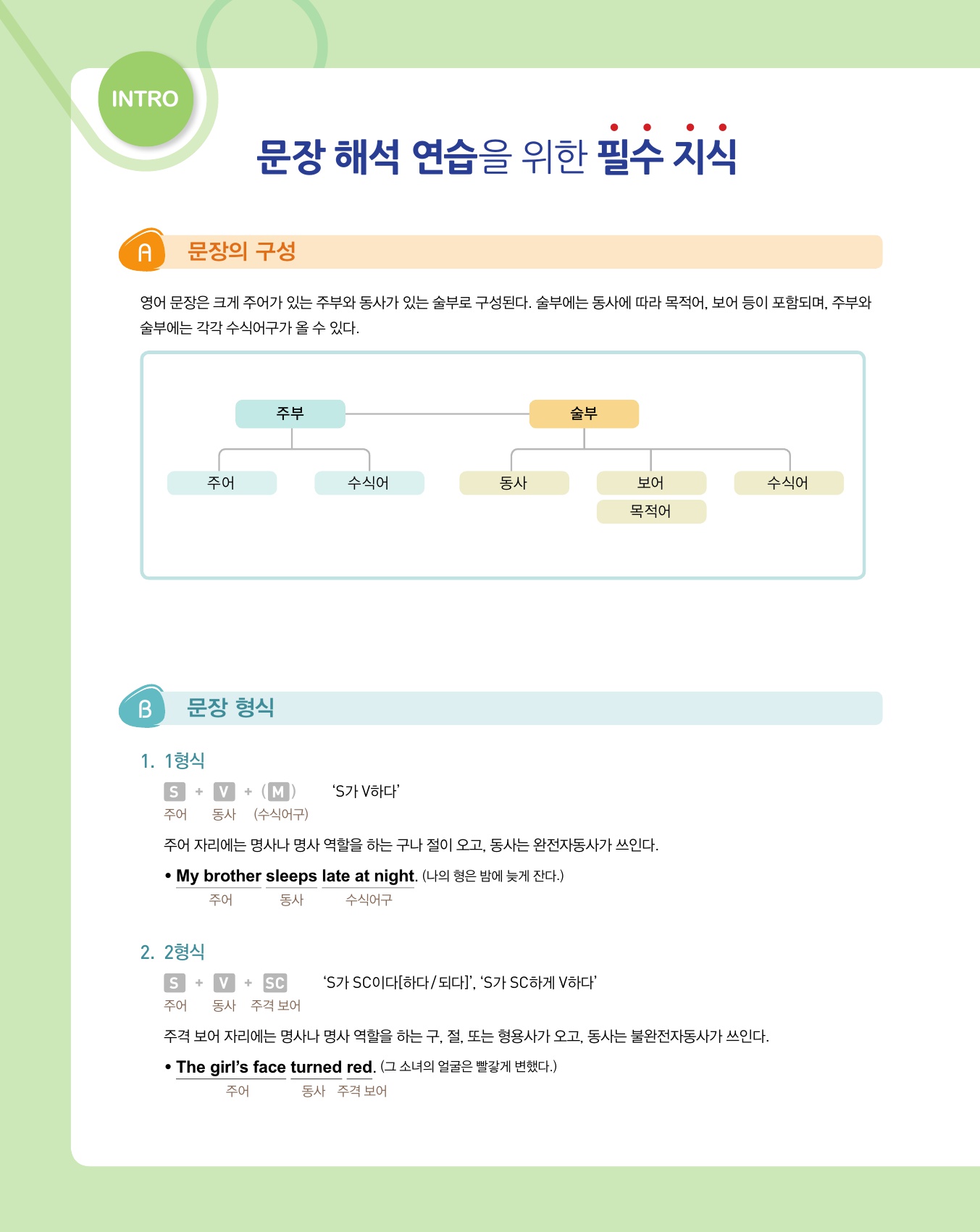 숨마주니어 중학영어 문장해석 연습 3 미리보기
