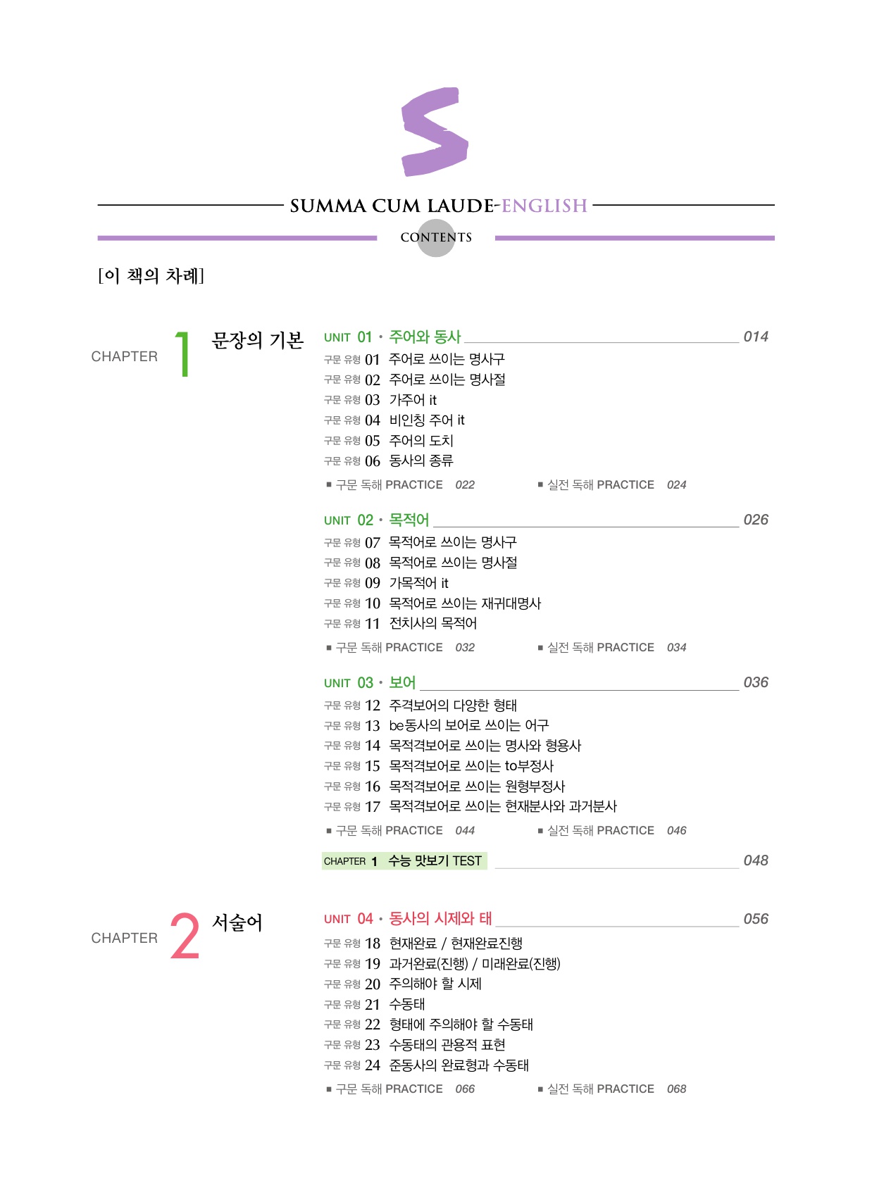 숨마쿰라우데 영어 구문독해 매뉴얼(MANUAL) 미리보기