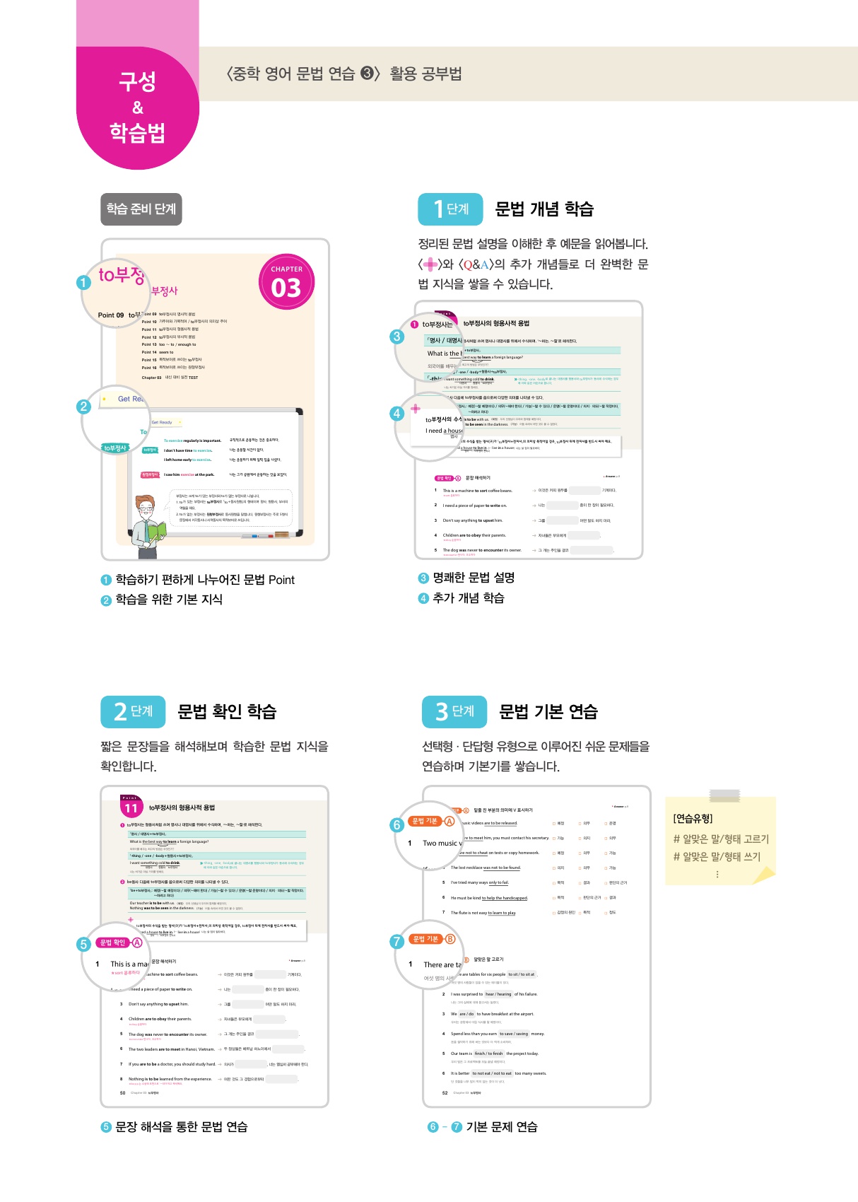 숨마주니어 중학영어 문법 연습 3 미리보기