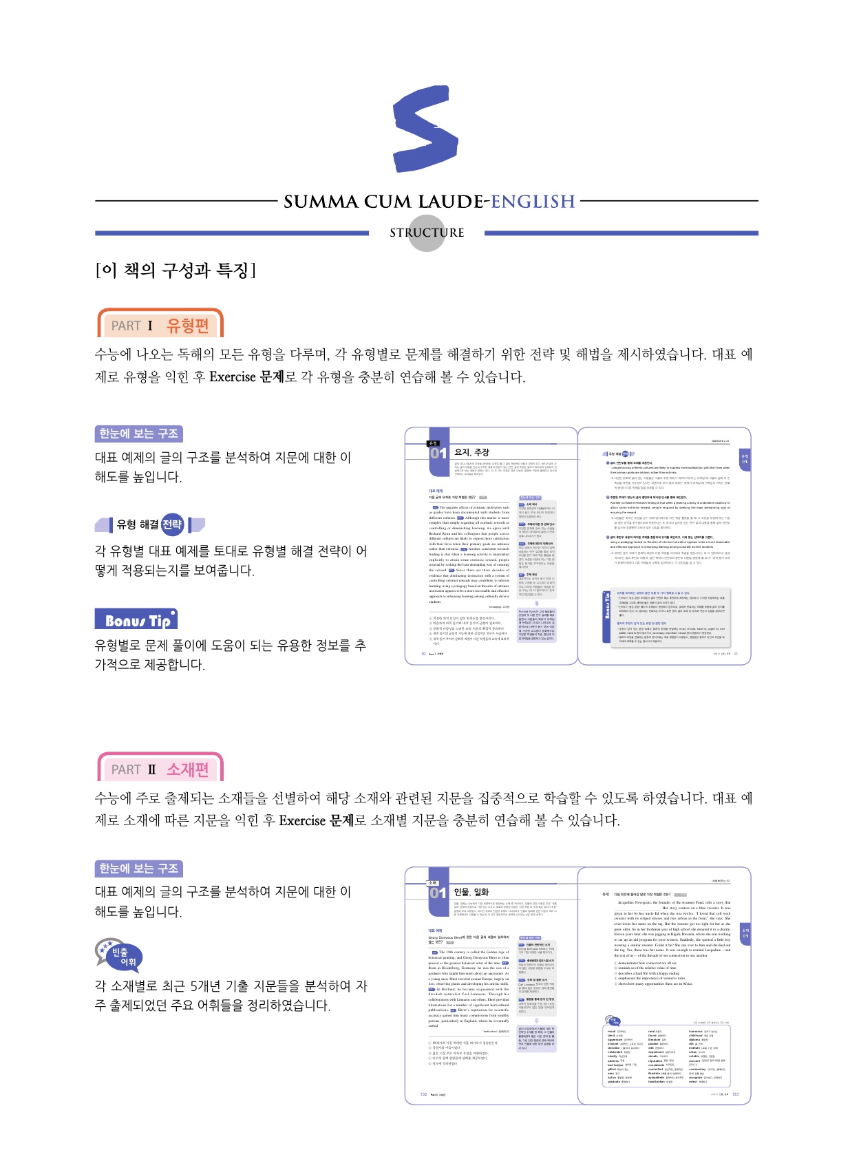 숨마쿰라우데 영어 독해 매뉴얼(MANUAL) 미리보기
