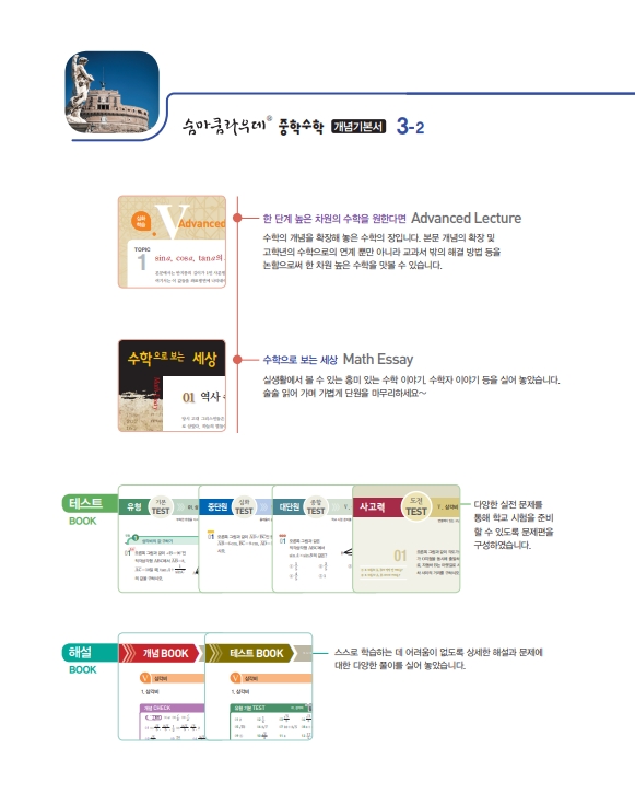 숨마쿰라우데 중학수학 개념기본서 3-2(2027) 미리보기
